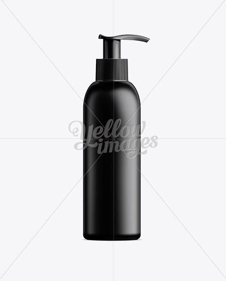 Download Black Plastic Cosmetic Bottle with Batcher - 150 ml
